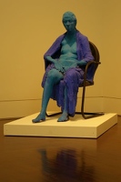 Blue woman with purple robe