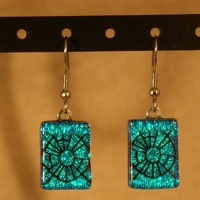 Laser etched earrings