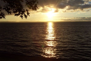 Sunset over Lake Livingston
