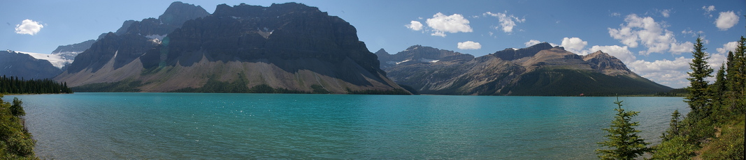 Panoramic lake view