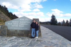 Kevin and Kay at highest elevation