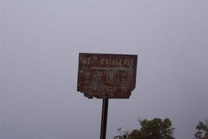 Mount Wai'ale'ale sign