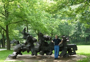 Kevin with sculpture