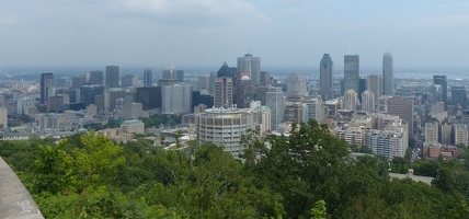 Montreal from the plaza