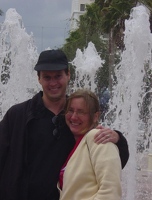 Kevin and Kay at Clematis Street fountain