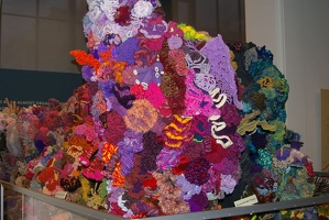 Crocheted coral reef