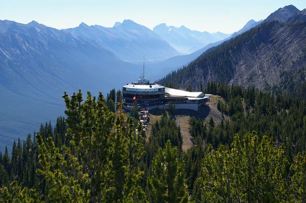 Sulphur Mountain observation platform and restaurant