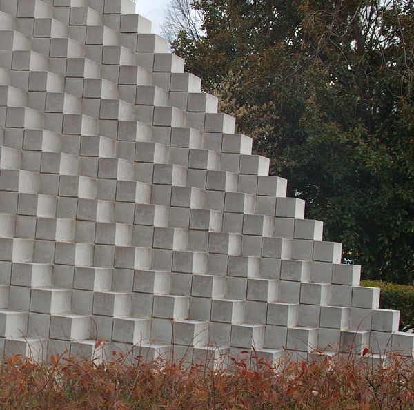Portion of Four-Sided Pyramid by Sol LeWitt