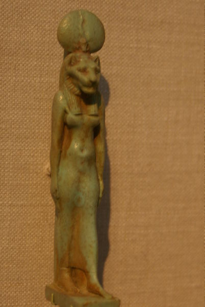 Goddess with cat head