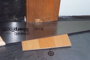 Undercutting door trim