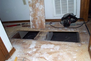 Removing the subfloor