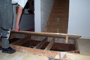 Removing the subfloor