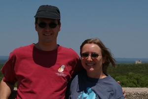 Kevin and Kay on observation tower