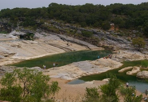 Pedernales falls, normal flow