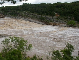 Pedernales falls, flooding