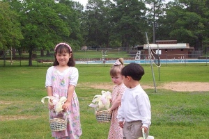 Flower girls and bubble boy