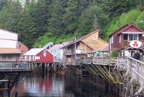 Creek street in Ketchikan