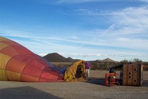 Starting to fill balloon