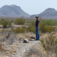 Kevin in the desert