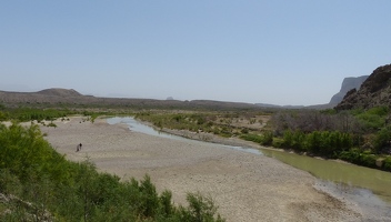 Rio Grande looking out from canyon