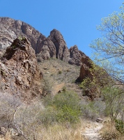 Mountains along trail