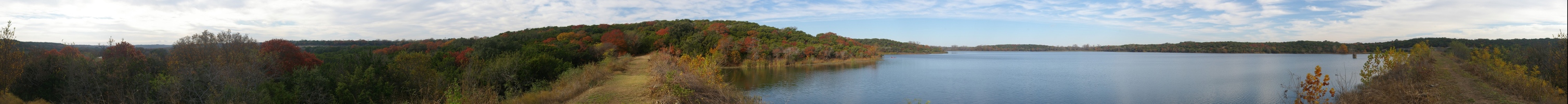 Panoramic view from dam