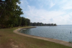 View of Lake Livingston from campsite