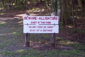 Alligator sign