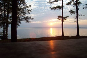 Sunset over Lake Livingston