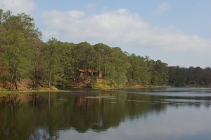 Lake and cabin
