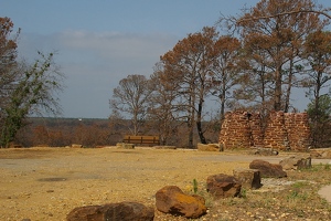 Structure at scenic overlook