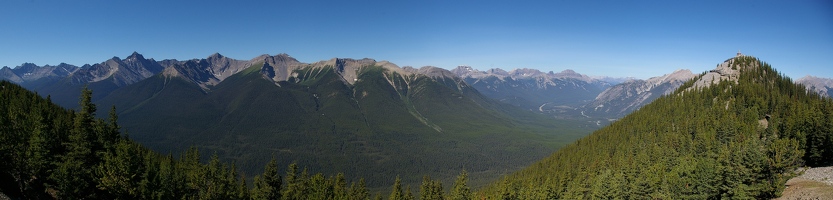 Panoramic view from Sulphur Mountain