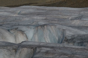 Glacier crevice