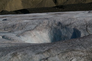 Glacier crevice