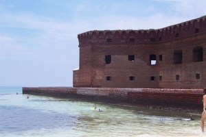 Snorkeling along outer wall