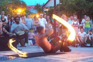 Fire dancer