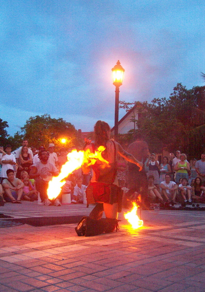 Fire dancer