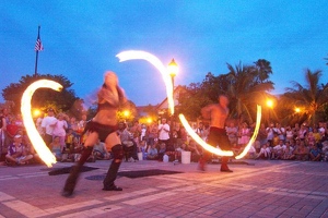 Fire dancers