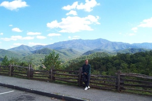 Kay in mountains
