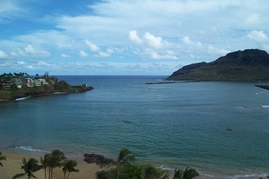 View from top floor of hotel