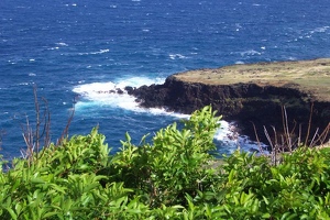 Ocean at south Hawaii coast