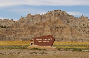 Badlands near visitor center