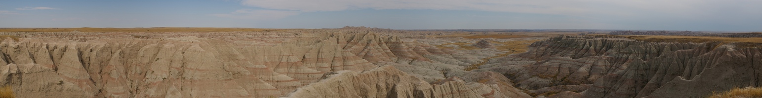 Panoramic badlands