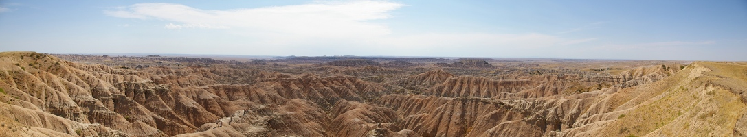 Panoramic badlands