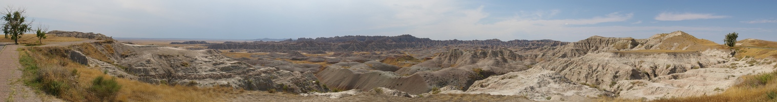 Panoramic badlands