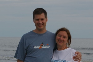 Kevin and Kay on beach