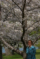 Kay and cherry tree