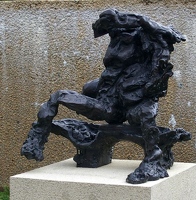 Seated Woman on a Bench by Willem de Kooning