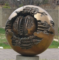 Sphere No. 6 by Arnaldo Pomodoro