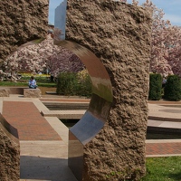 Moon garden near Smithsonian Castle